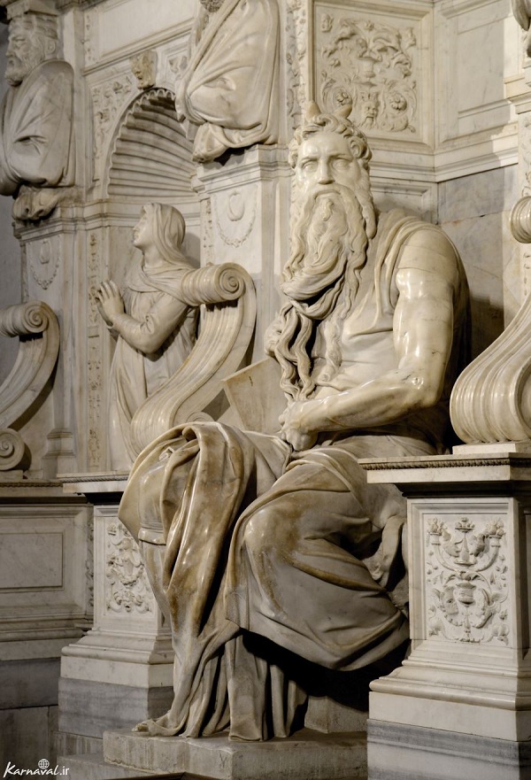مجسمه سنگی حضرت موسی اثر میکلانژ