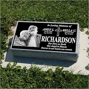 ثبت تصویر روی سنگ قبر