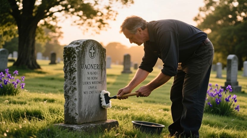 بازسازی و ترمیم سنگ قبر